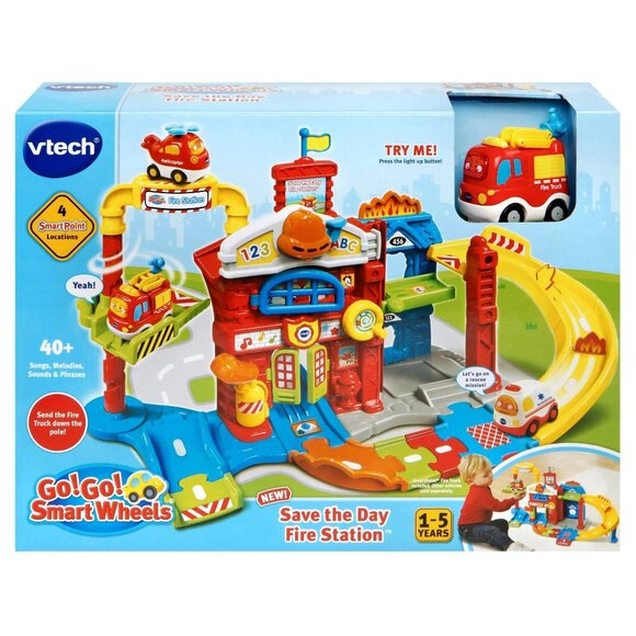 Brand New Vtech Go! Go ! Smart Save The Day Fire Station playset-English Version - Picture 1 of 16
